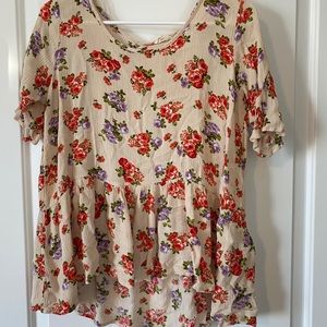 Floral Peplum